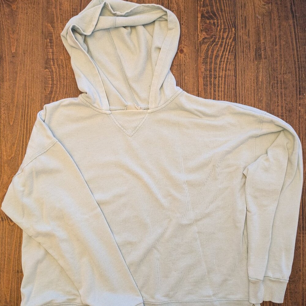 Womens Light Blue Hoodie Sweater, L